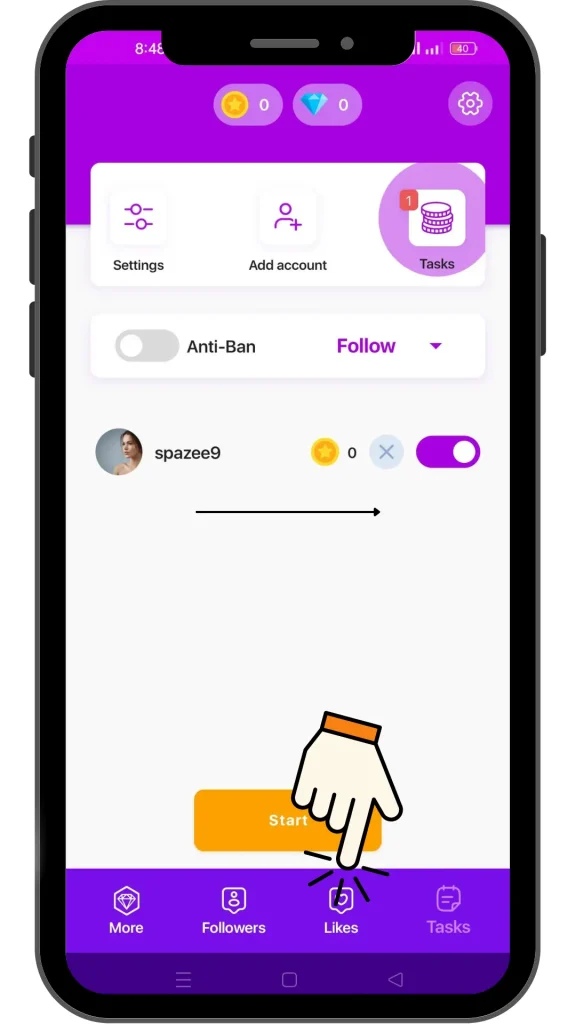 top follow apk likes